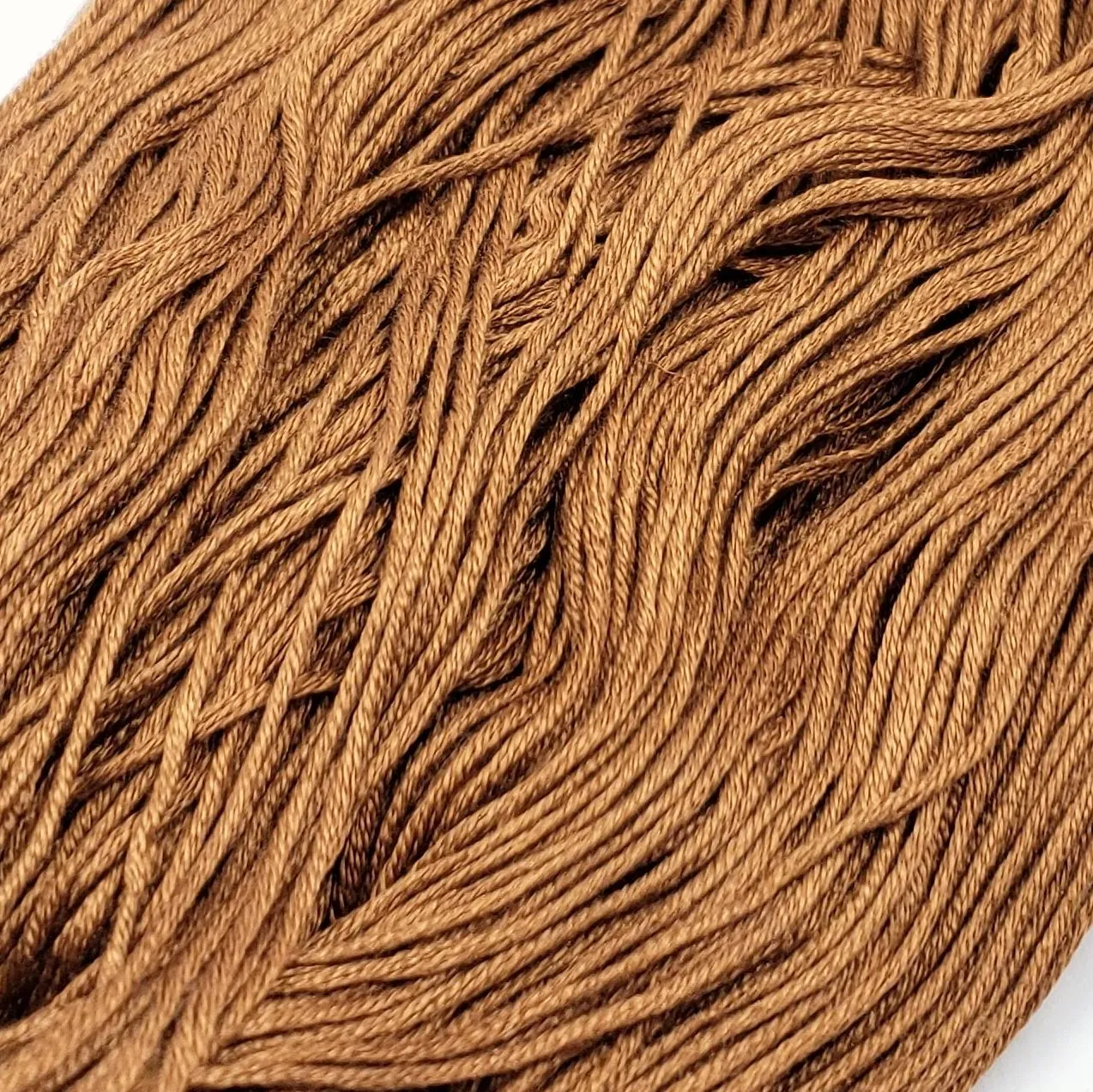 Gingerbread - 8 yard skein - StitchySilk French Spun Silk - Limited Edition