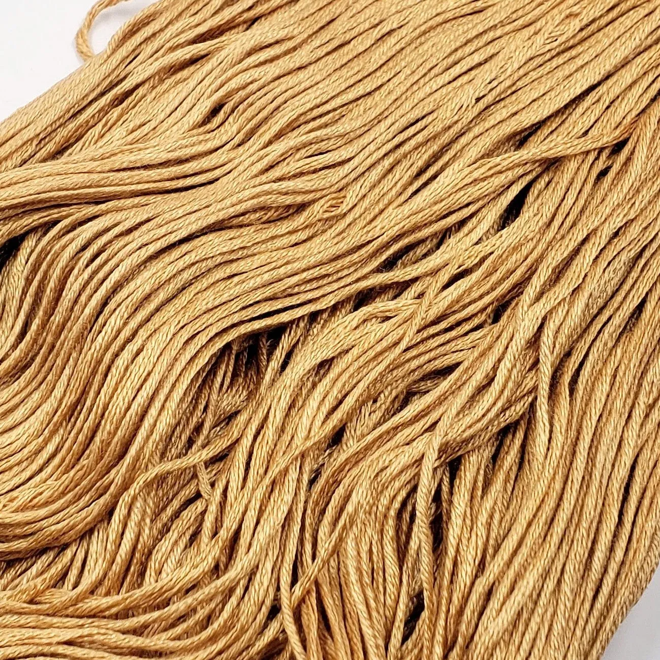 Golden Oak - 8 yard skein - StitchySilk French Spun Silk - Limited Edition