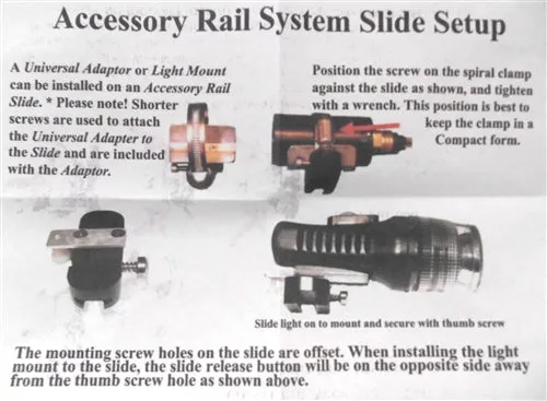 Guardian FFM Accessory Rail with Universal Slide
