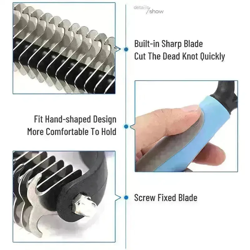 Hair Grooming Brush comb For Pet Dog Cat Deshedding comb