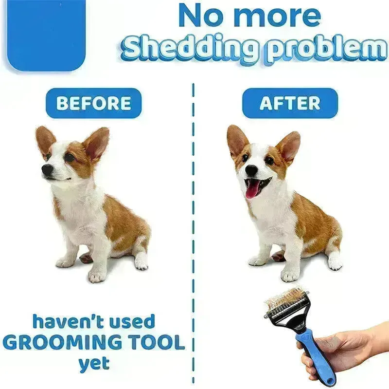 Hair Grooming Brush comb For Pet Dog Cat Deshedding comb