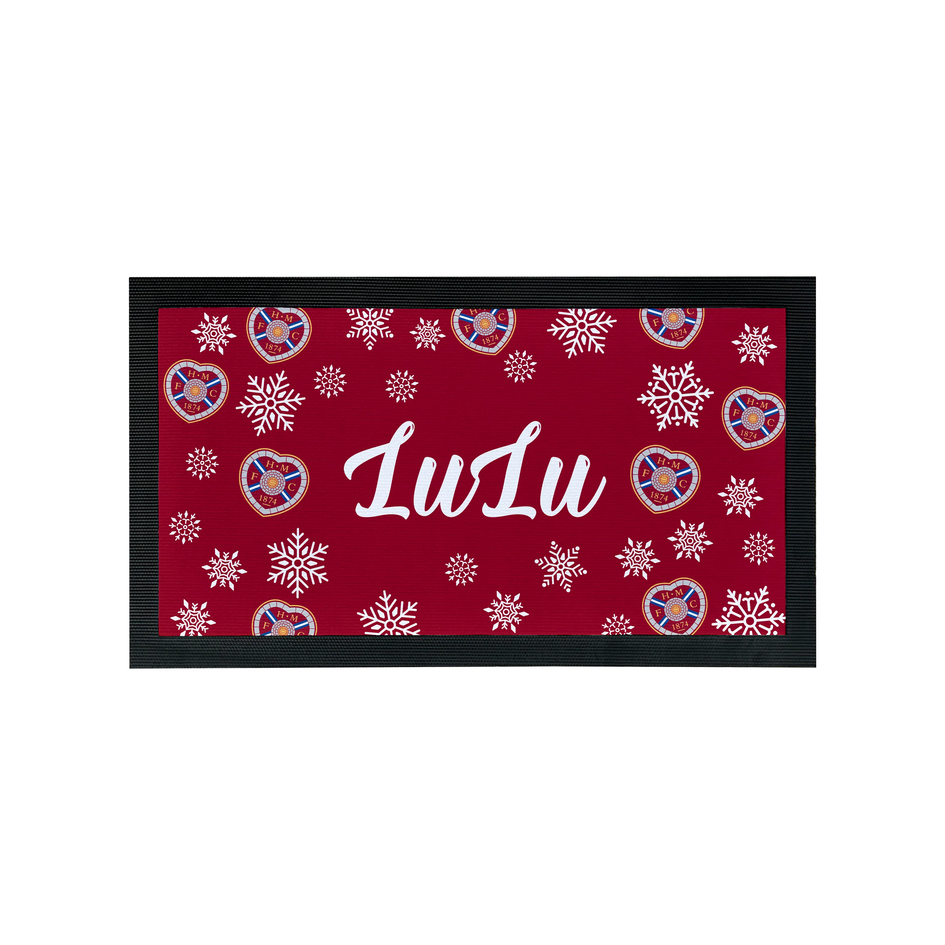Heart of Midlothian Christmas Pet Feeding Mat