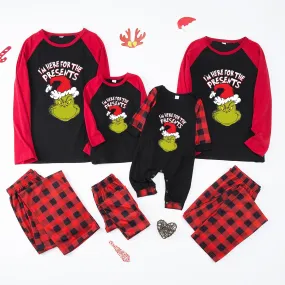 “I'm Here For The Presents” Christmas Grinch Pajama Set