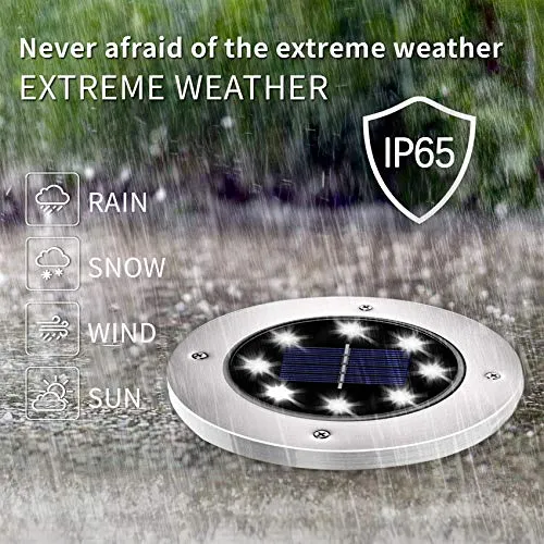 INCX Solar Lights for Outside,12 Pack Solar Lights Outdoor Waterproof, Solar Garden Lights Landscape Lighting for Patio Pathway Lawn Yard White