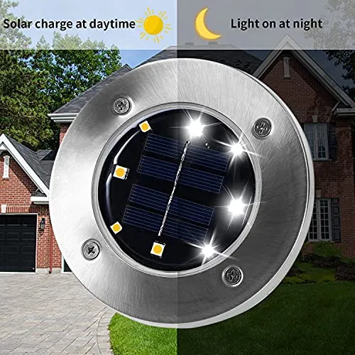 INCX Solar Lights for Outside,12 Pack Solar Lights Outdoor Waterproof, Solar Garden Lights Landscape Lighting for Patio Pathway Lawn Yard White