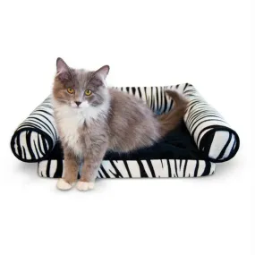 K&h Pet Products Lazy Lounger Cat Bed Zebra 14" X 16" X 5.5"