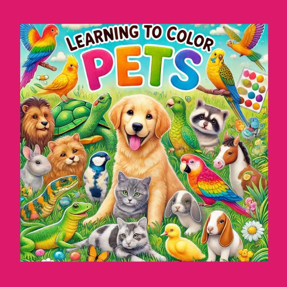 Learning to Color Pets: An Educational Coloring Book for Budding Artists
