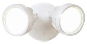 LED Flood Light, Twin-Head, White