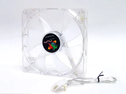 Logisys 140x140x25mm Blue Quad LED Fan CF140BL