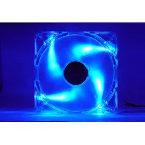 Logisys 140x140x25mm Blue Quad LED Fan CF140BL