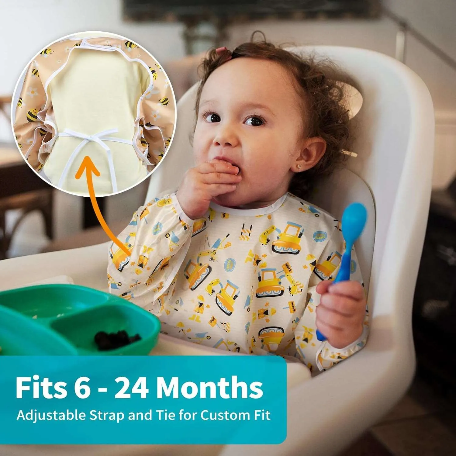 Long Sleeved Waterproof Bib Set (3PC)
