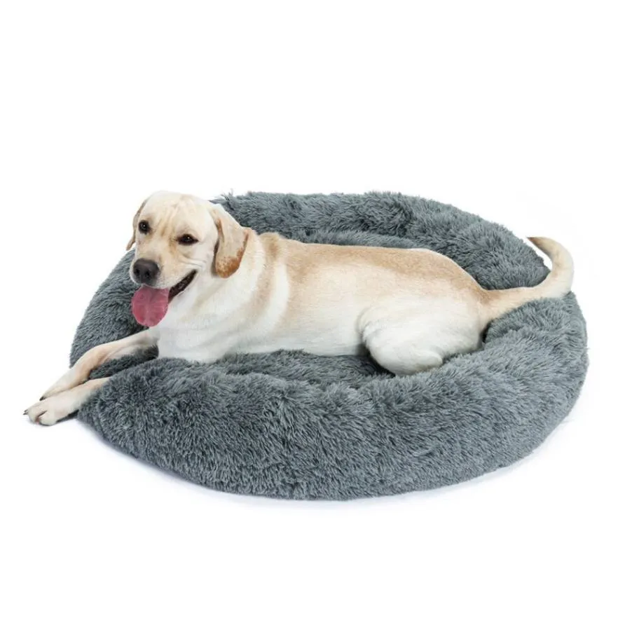 Luxurious Comfort: Large Coral Fleece Pet Beds!