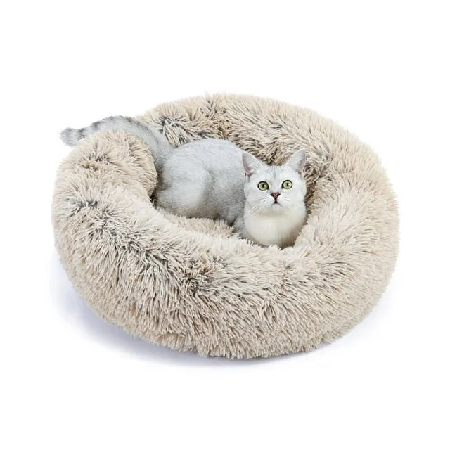 Luxurious Comfort: Large Coral Fleece Pet Beds!