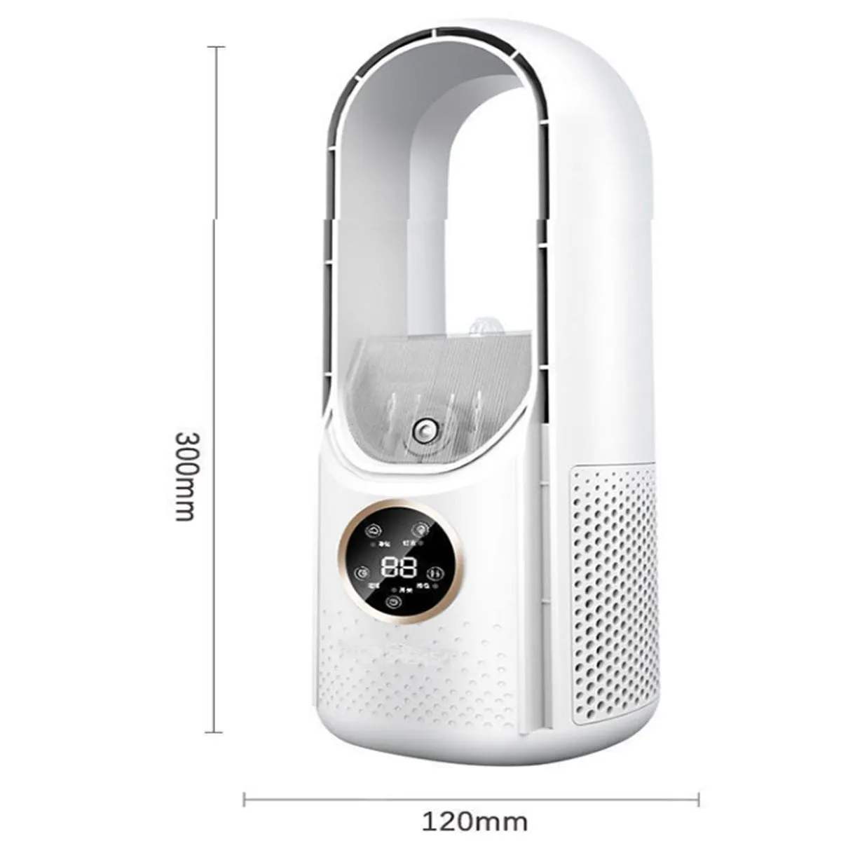 Moody Cool Misting And Leafless No Noise Portable 4 In 1 USB Desk Fan