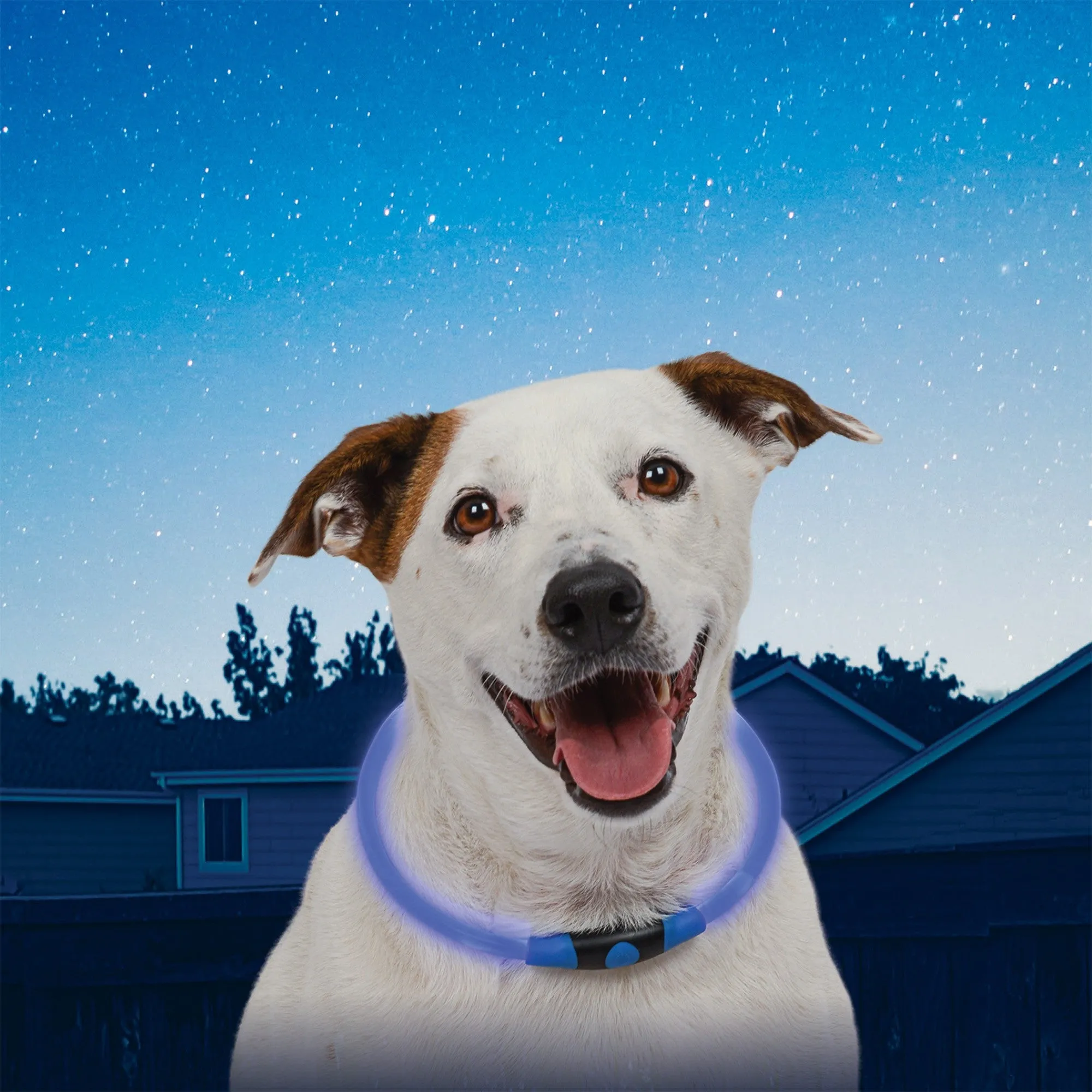 Nite Ize NiteHowl LED Dog Collar Safety Necklace Safety Necklace - Blue - 15-11192