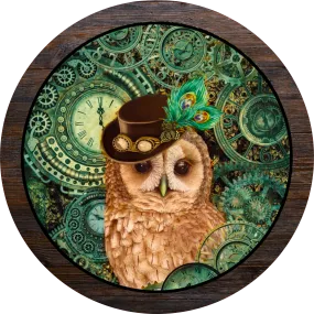 Owl Punk Sign, Wreath Sign, Wreath Center,
