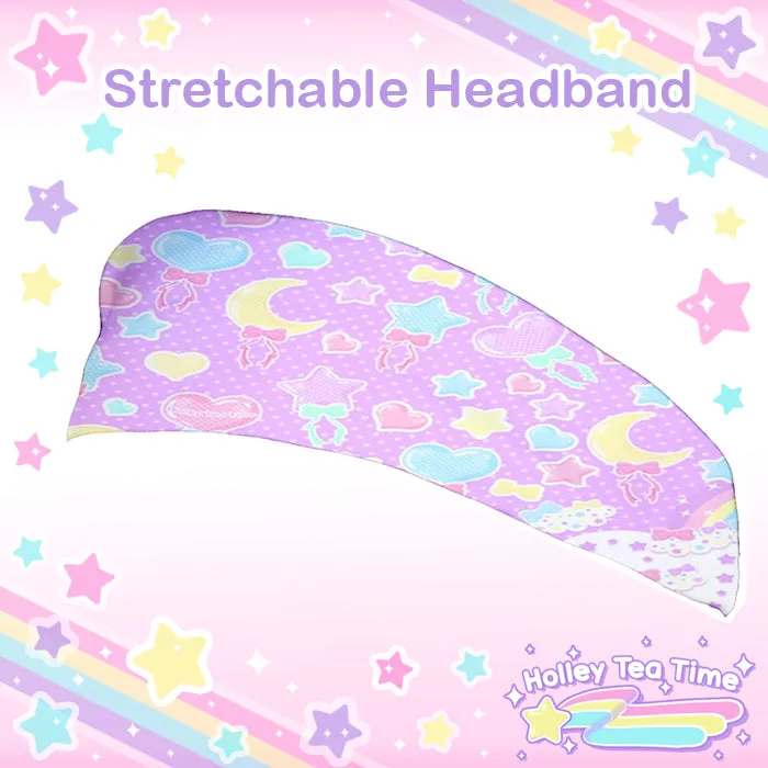 Pastel Party Lavender Stretchable Headband [Made To Order]