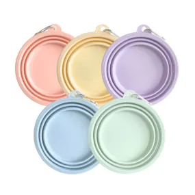 Pawsome Tails Green Collapsible Travel Bowl
