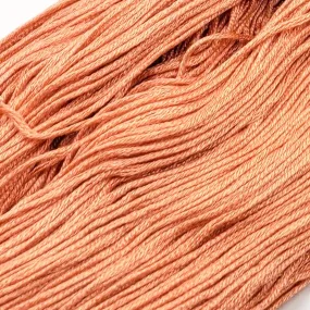 Persimmon - 8 yard skein - StitchySilk French Spun Silk - Limited Edition
