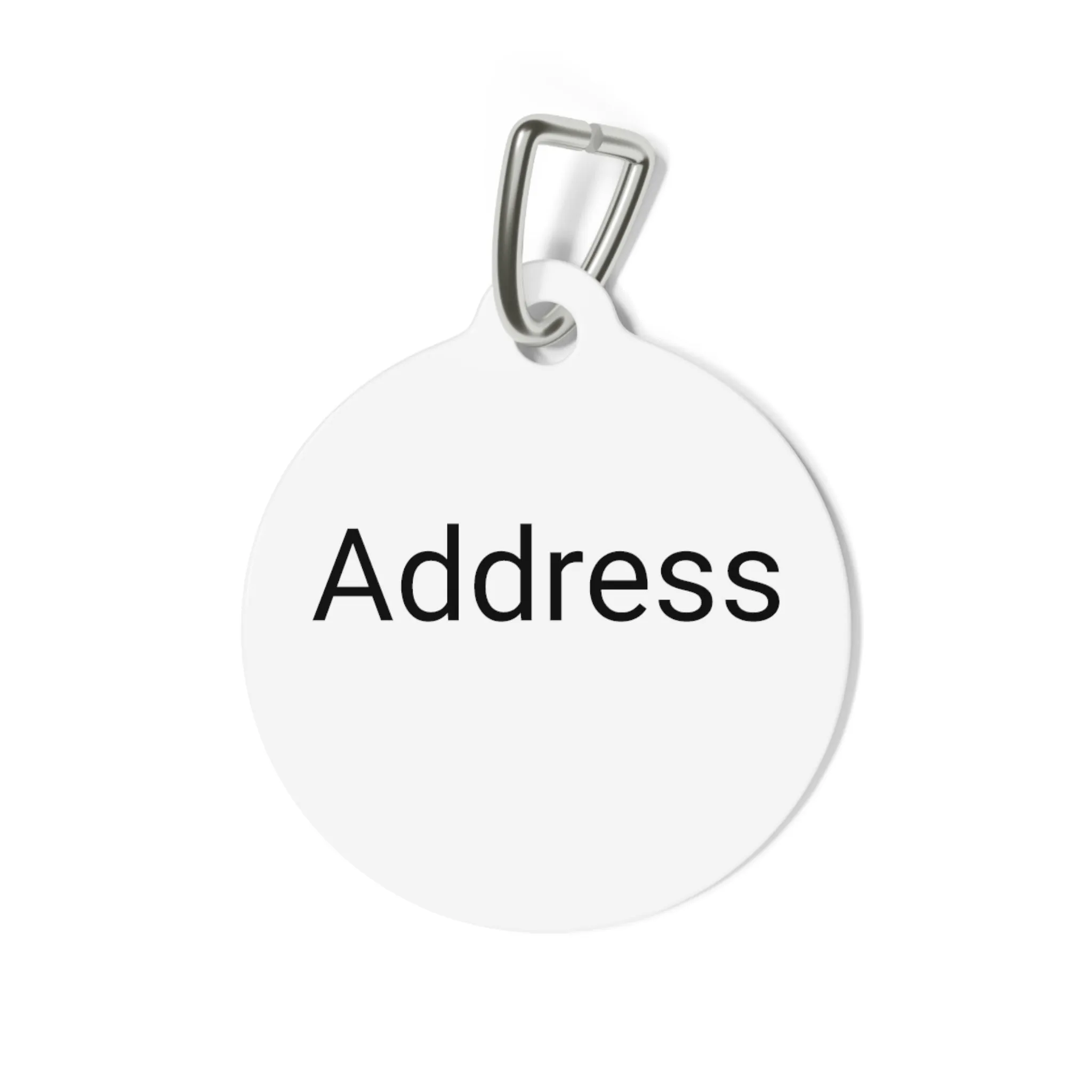 Personalized Customized Pet Tag, Double Side Print, Solid Metal, Dog Tag, Metal Clip Included, FREE Shipping, Made in USA!!