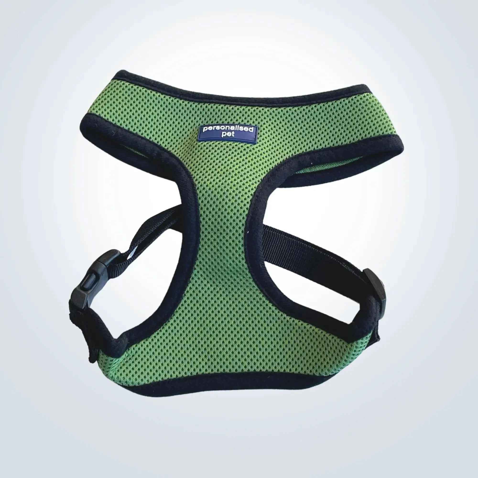 PET HARNESS Green - Embroidered