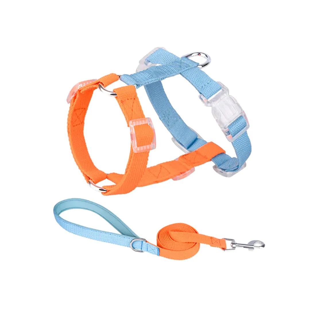PetAffairs Dog Harness and Leash Set Nylon Pet Harness with Leash