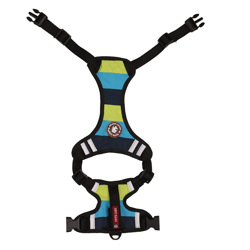 Pets Like Padded Double Side Harness for Dogs (Aqua Green)
