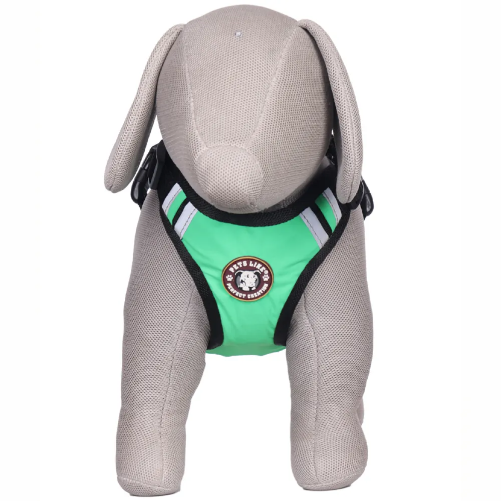 Pets Like Padded Double Side Harness for Dogs (Leafy Green)