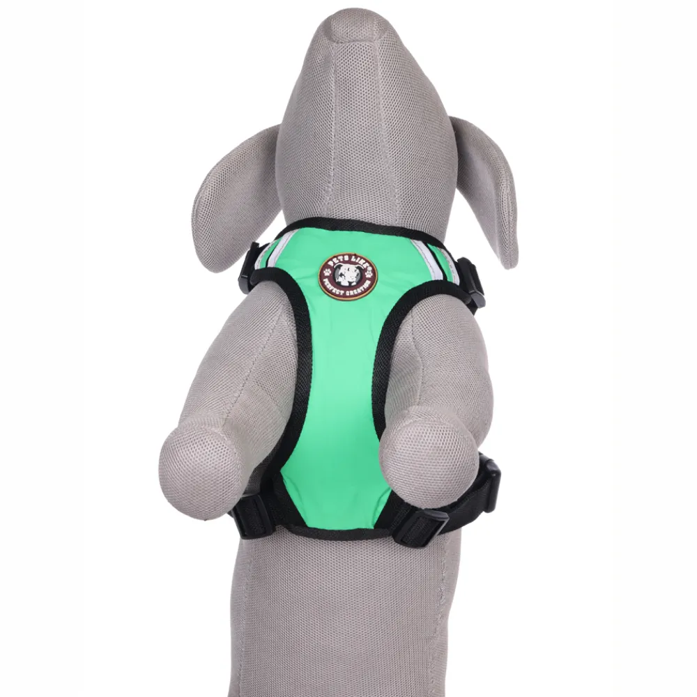Pets Like Padded Double Side Harness for Dogs (Leafy Green)