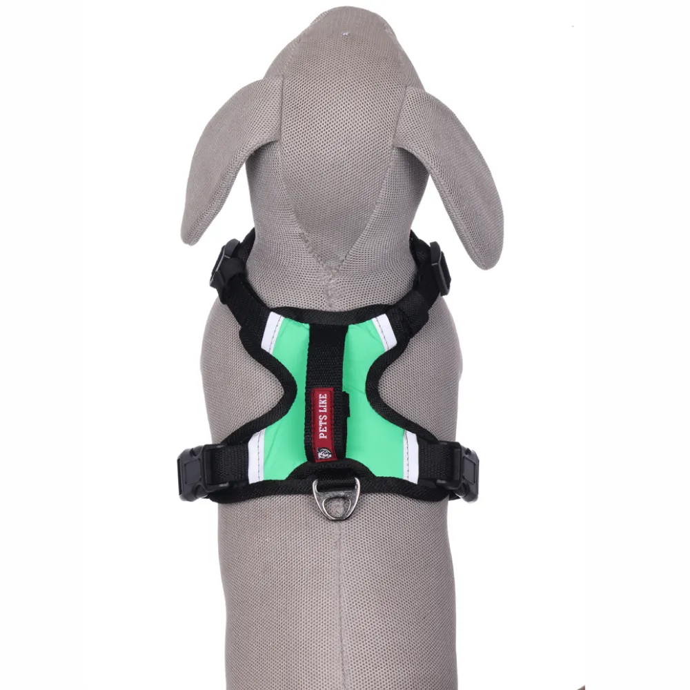 Pets Like Padded Double Side Harness for Dogs (Leafy Green)