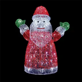 Premier 76cm Acrylic Santa With 96 White LEDs