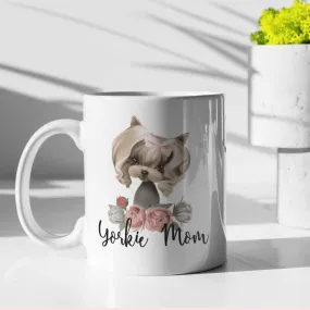 Pretty in Pink Yorkie Mom Mug