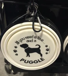 Puggle Collapsible Travel Bowl (Large)
