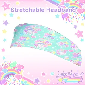 Rainbow Sweets Mint Stretchable Headband [Made To Order]