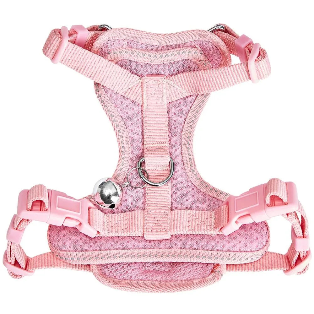 Reflective Cat Harness & Leash Set with Bell