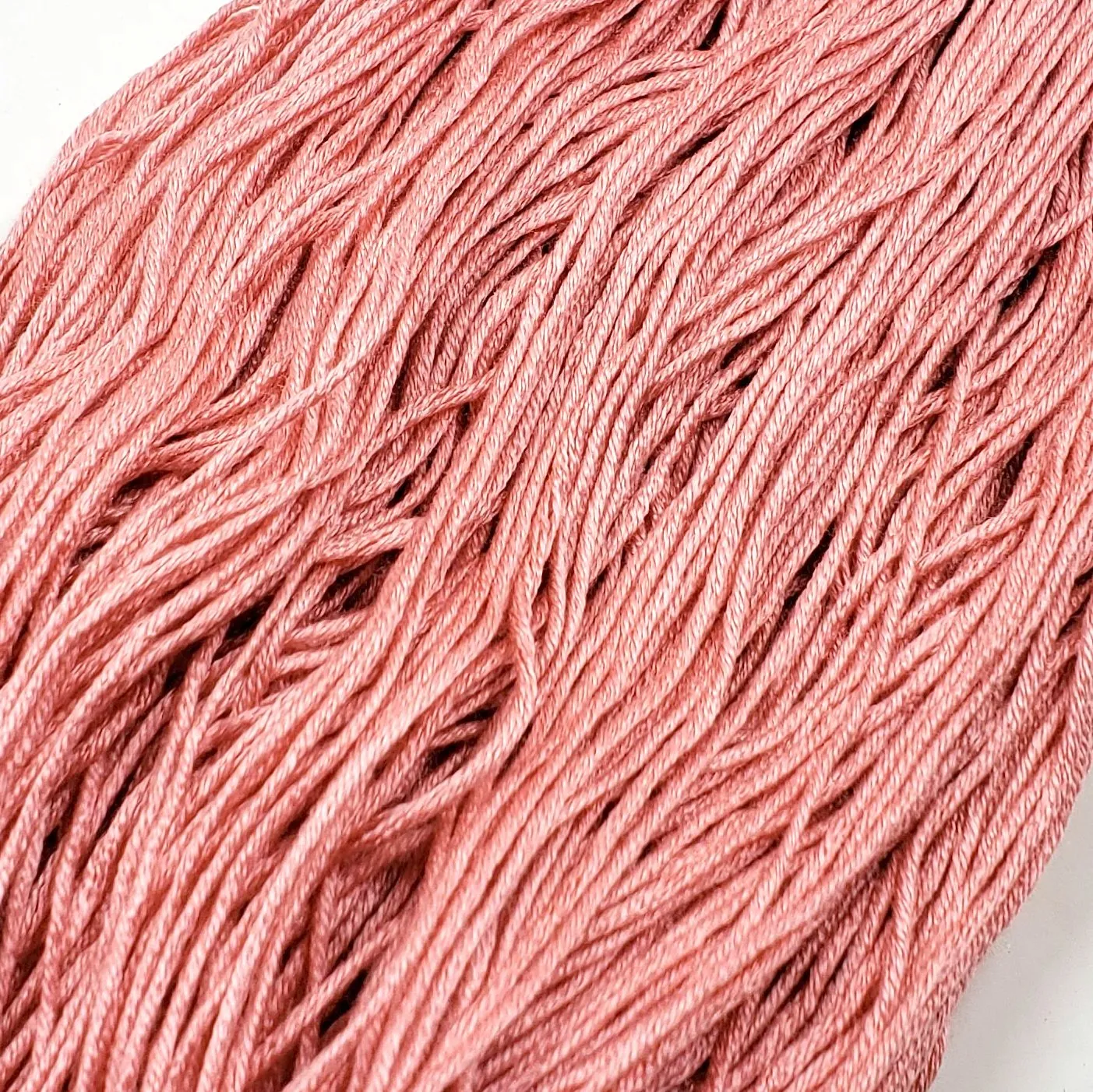 Salmon - 8 yard skein - StitchySilk French Spun Silk - Limited Edition