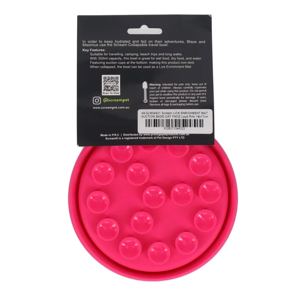 Scream Collapsible Travel Bowl with Suction Base