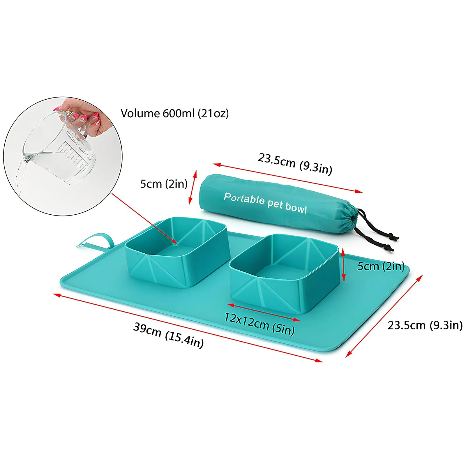 Silicone Collapsible Pet Bowl