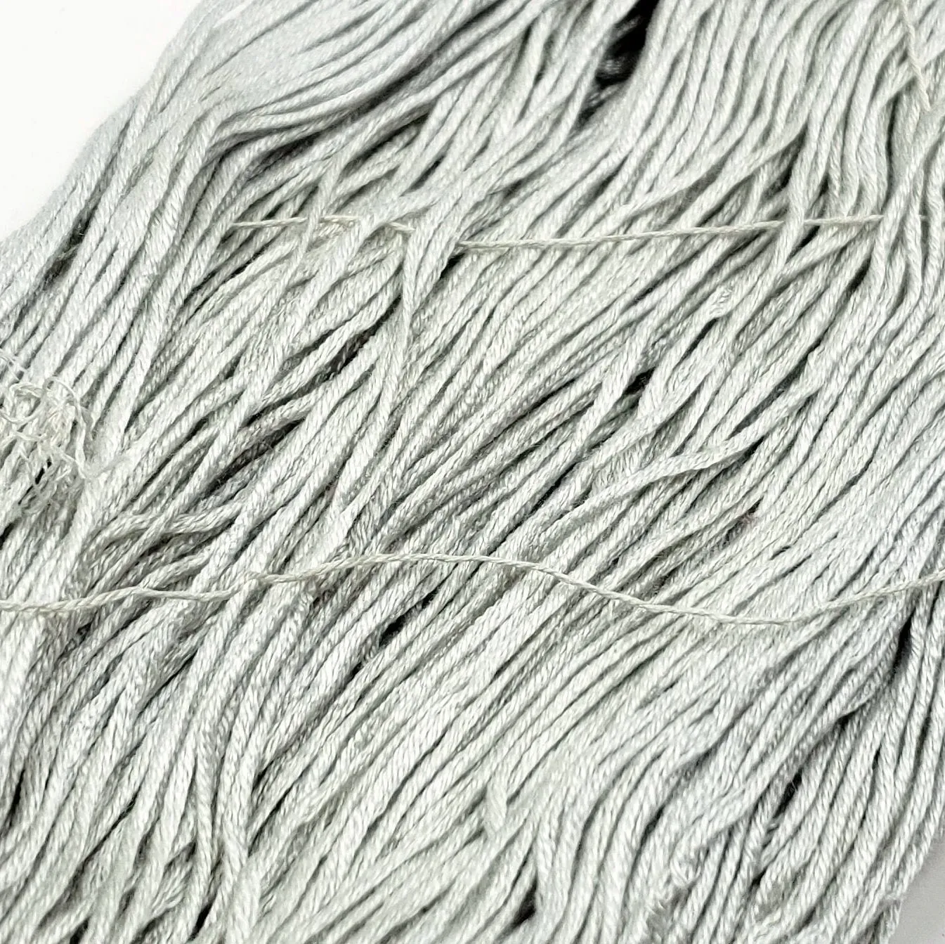 Silver Sand - 8 yard skein - StitchySilk French Spun Silk - Limited Edition