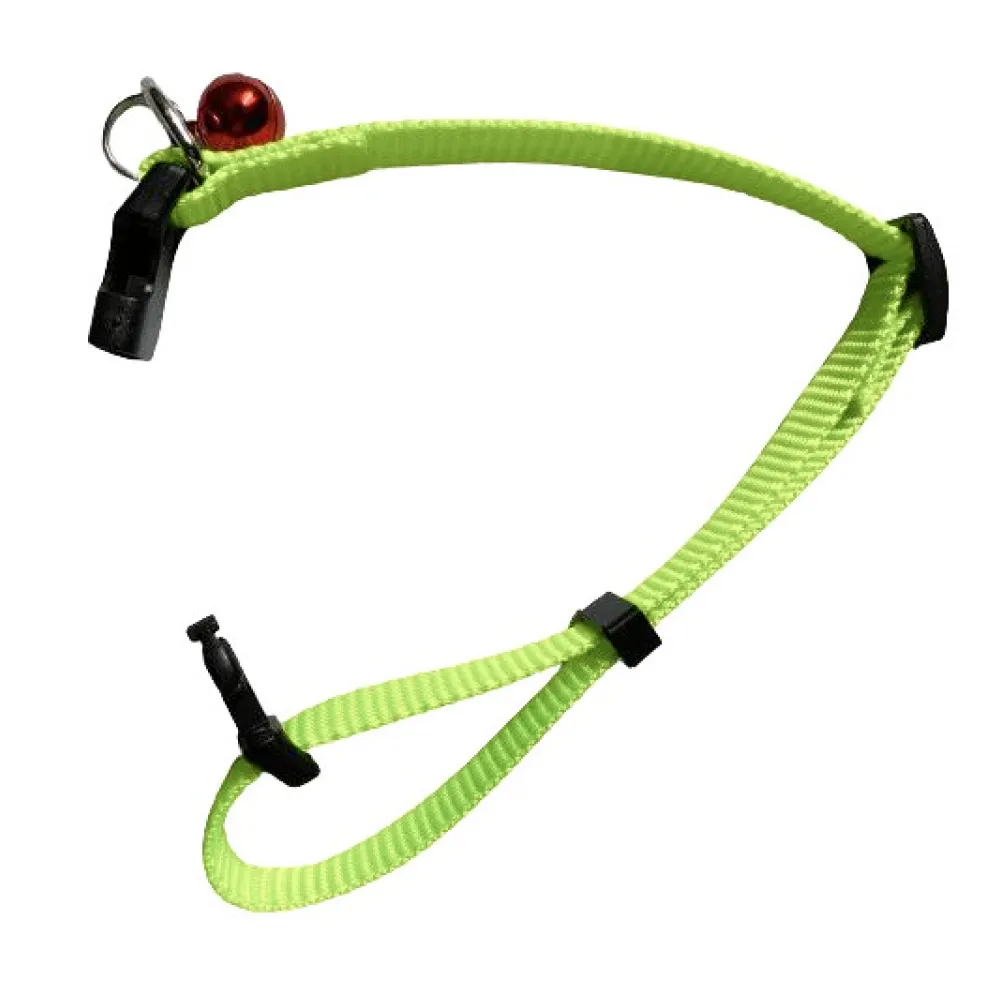 Skatrs Adjustable Collar with Bell for Cats & Kittens Lime Green and Red Combo
