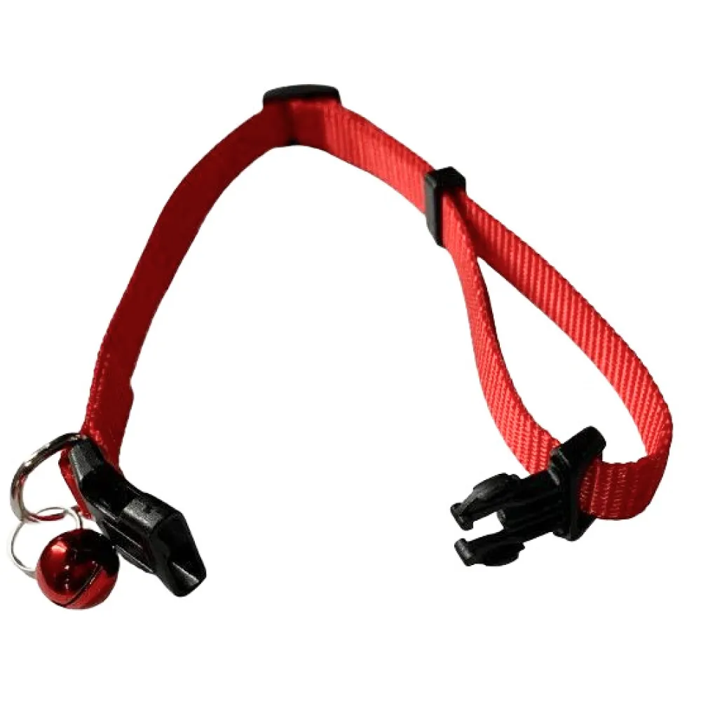 Skatrs Adjustable Collar with Bell for Cats & Kittens Lime Green and Red Combo