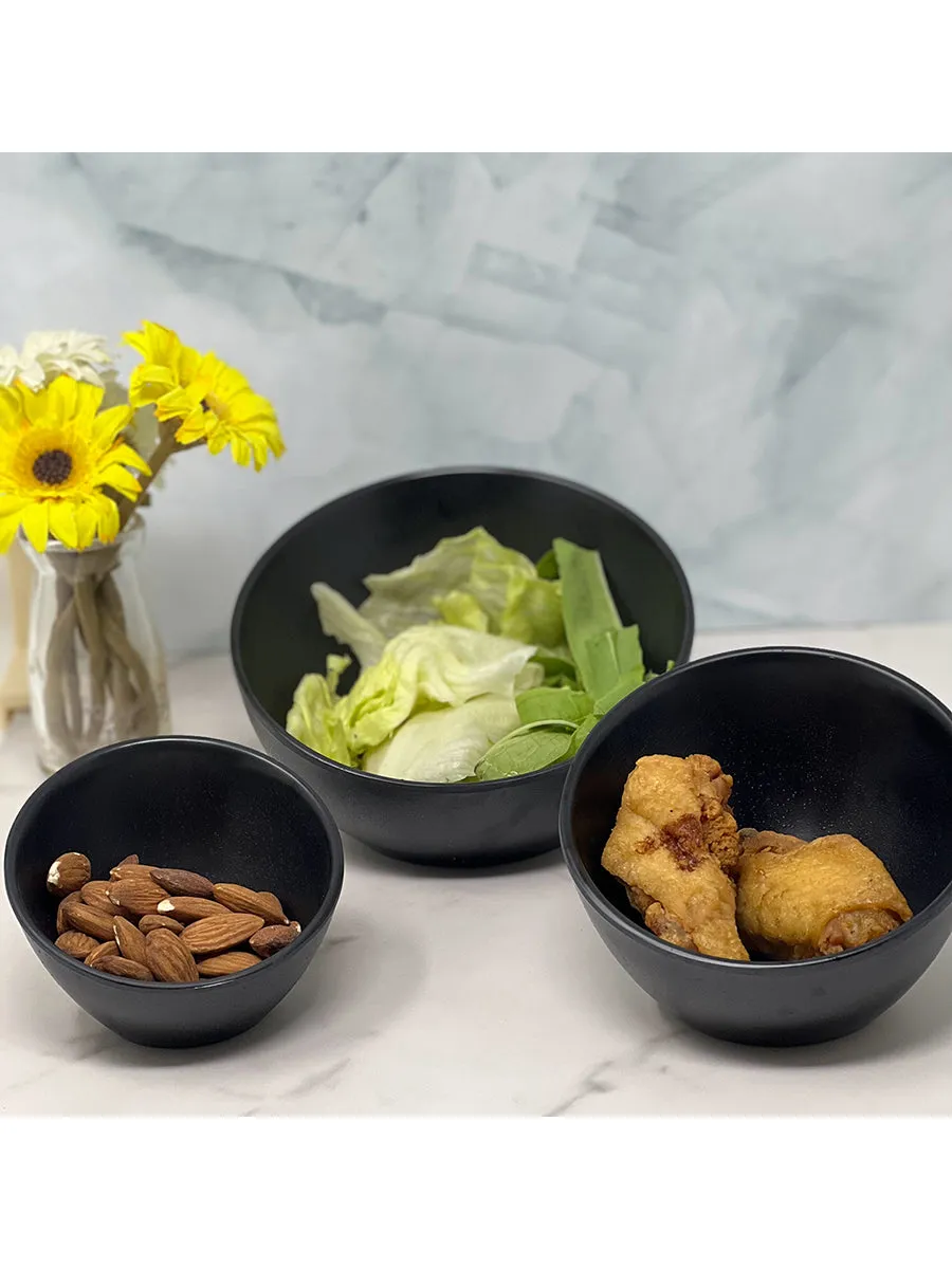 Sliced Sumi Bowl Black - 5"