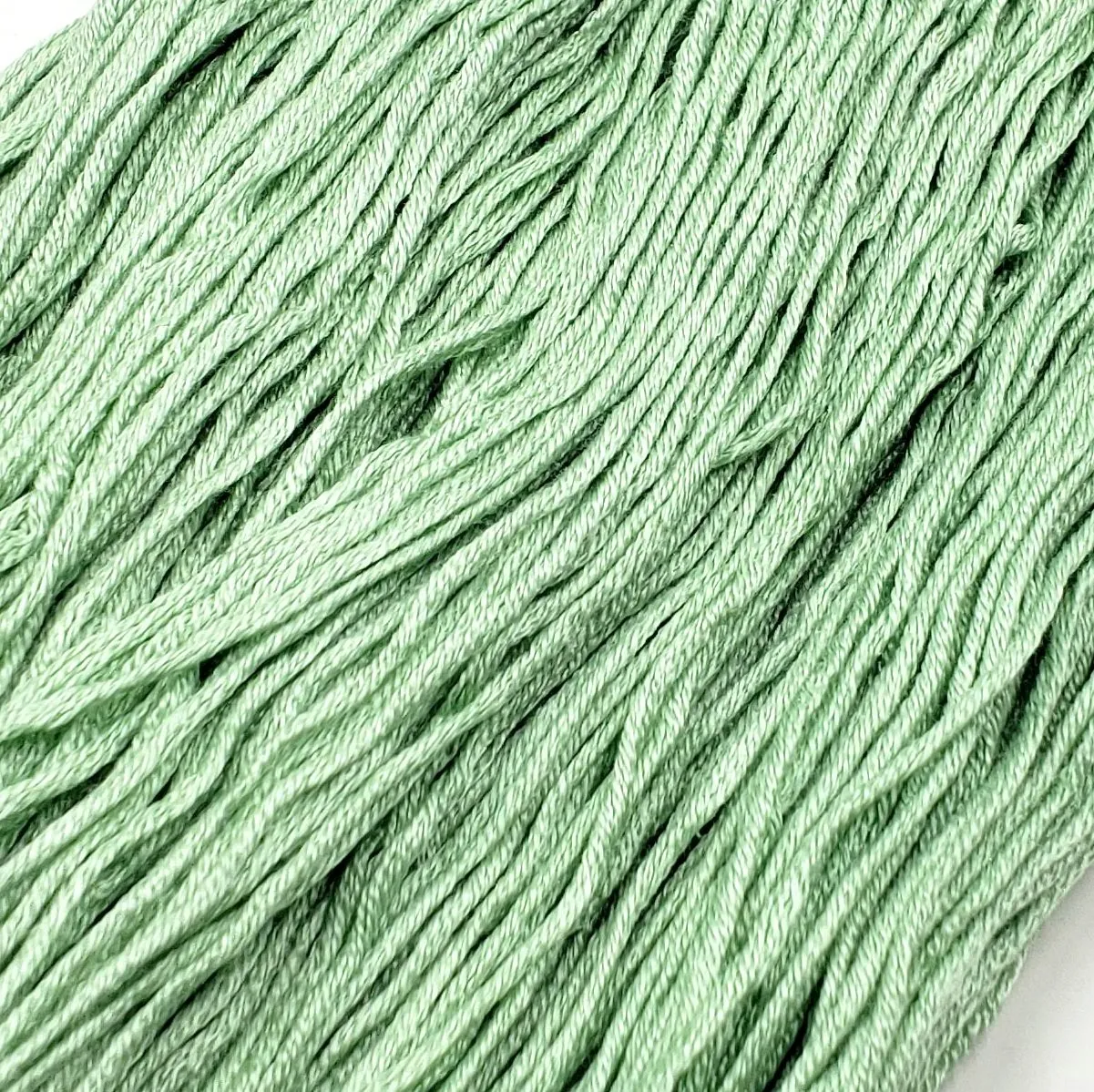 Soft Spearmint - 8 yard skein - StitchySilk French Spun Silk - Limited Edition