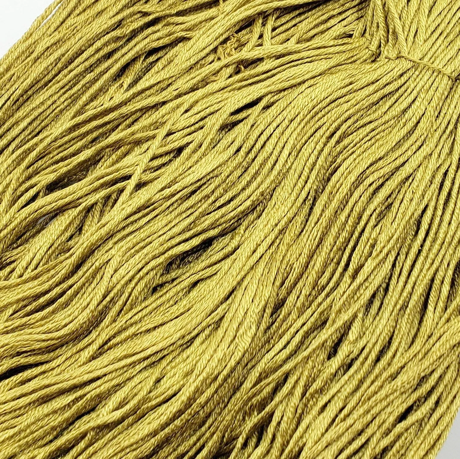 Spring Green - 8 yard skein - StitchySilk French Spun Silk - Limited Edition