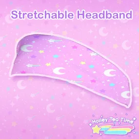 Starry Glitter Pink stretchable headband [made to order]