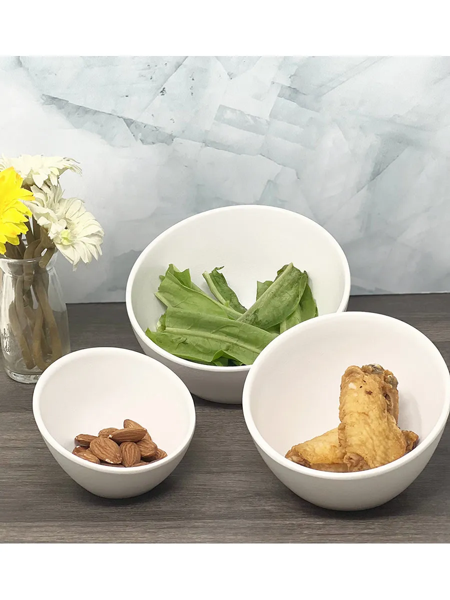 Sumi Sliced Bowl White - 6"