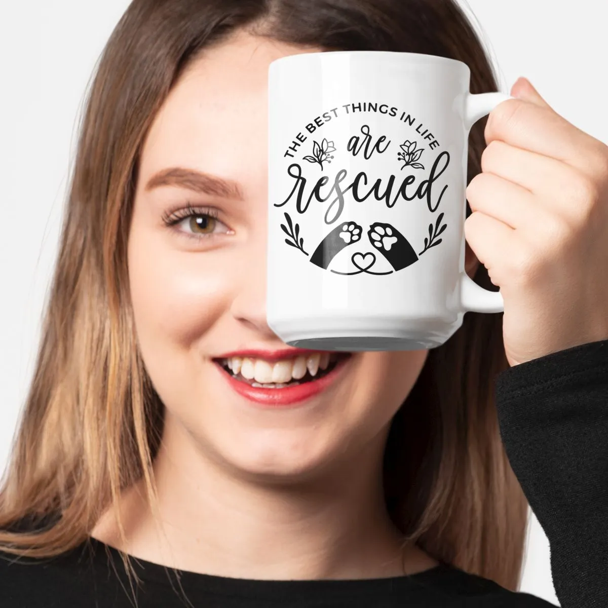 The Best Things are Rescued Dog Mug