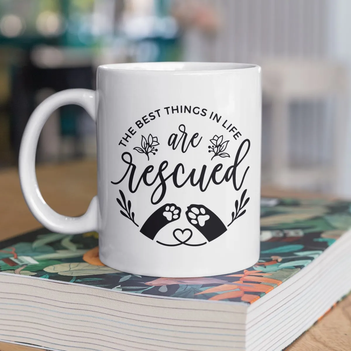 The Best Things are Rescued Dog Mug