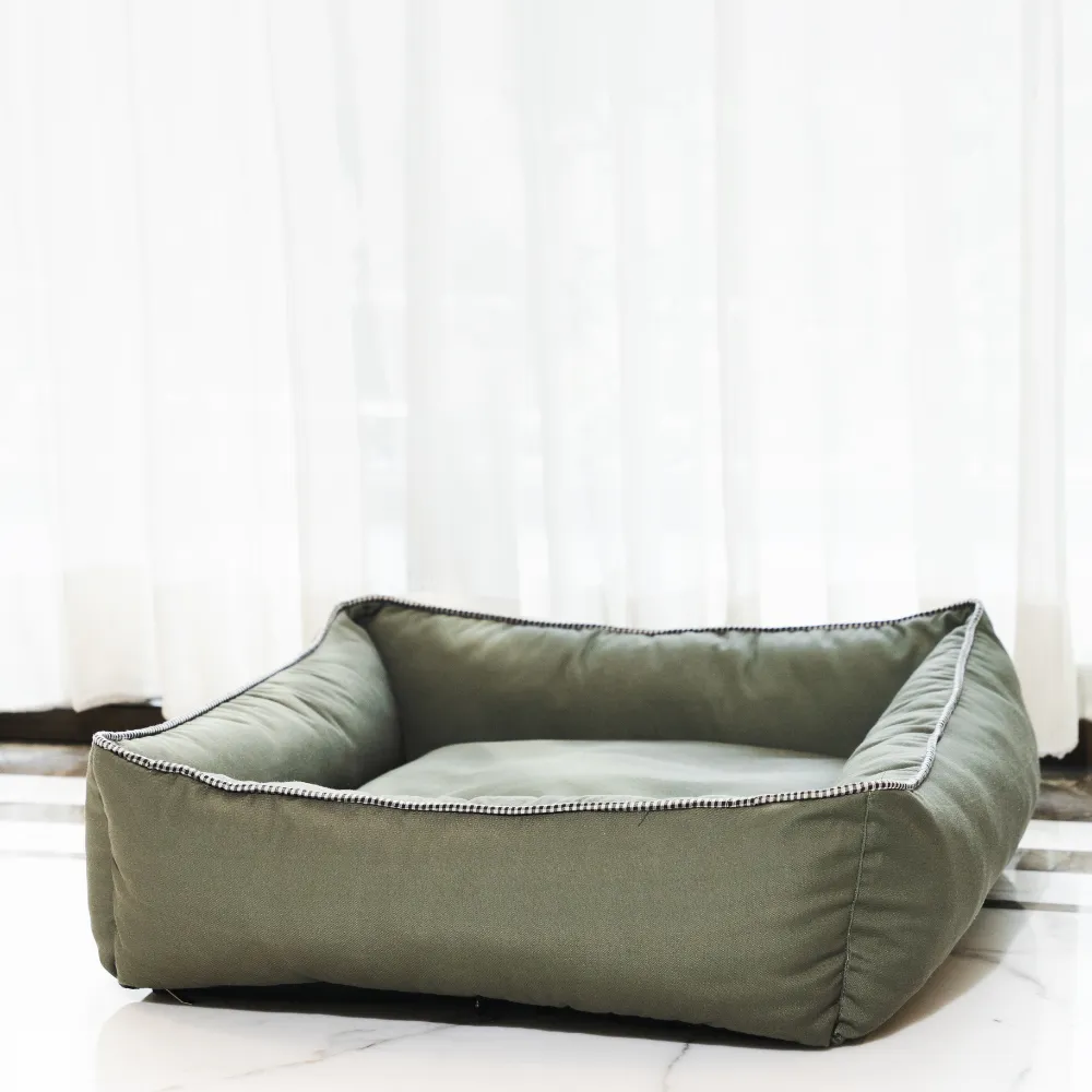The Olive Lounger Dog Bed