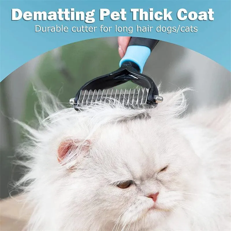 Two Sided Cat Deshedding Brush